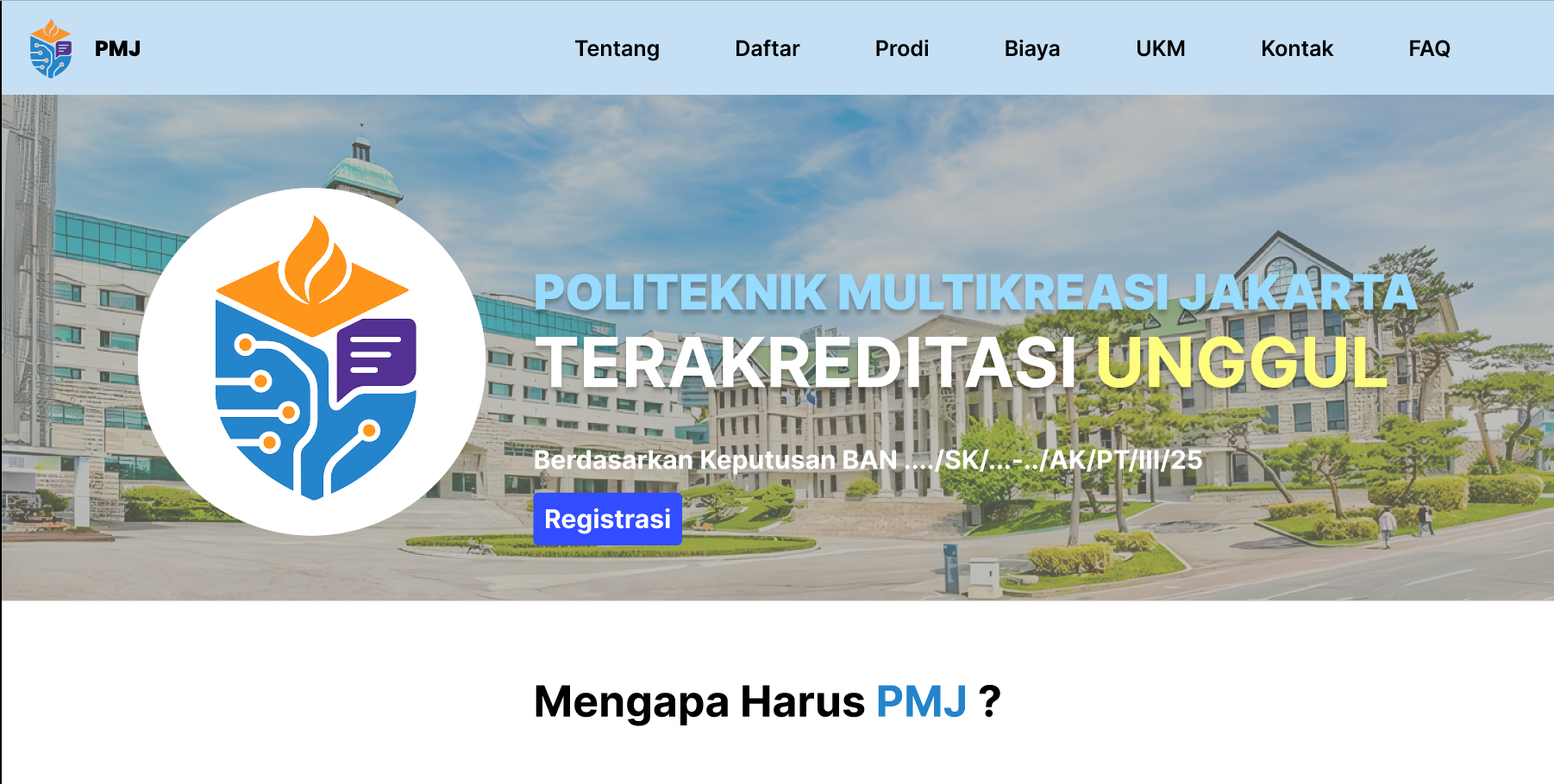 College Website UI/UX
